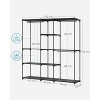 TelaMarco Metal182 x 43 x 182 cmNegro Tinta RYG037B02 - details 1