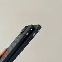 Funda para teléfono de moda con letras para iPhone 16 15 Pro 14 Promax 13 Pro 12 Promax 11 XR XS Max 7 8 Negro TPU Borde recto Estuche suave resistente a arañazos Diseño geométrico - details 6