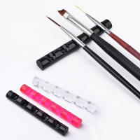 Soporte para Brocha de Uñas 1Pc con 5 Rejillas Estante de Acrílico para Pincel de Manicura Herramientas de Almacenamiento de Salón - details 3