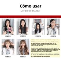 Peluca para mujer, rollo pequeño africano de fibra química, peluca de pelo largo y rizado, tocado, moda, versátil - details 9