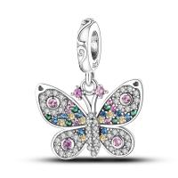 Silver Fit-pulsera de circonio para mujer, serie de mariposas de 3mm, joyería artesanal, nuevos artículos, Material metálico - details 0