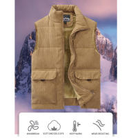 Otoño Invierno hombres cálido Pan moda hombres engrosamiento chalecos innovadores chaquetas sin mangas ropa - details 0