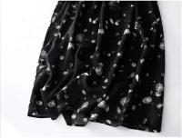 Vestido de algodón con estampado ral para mujer, vestido A-e de manga corta con cuello en V, vestido bohemio dulce, ropa suave y acogedora para mujer - details 17