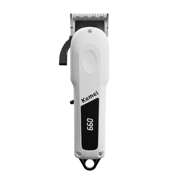 Kemei-cortadora de pelo profesional para hombre, maquinilla de cortar el pelo inalámbrica recargable, potente máquina de corte de pelo eléctrica - 1