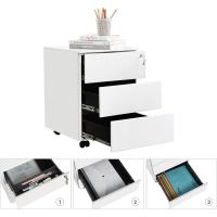 Metálico, Soporte para Impresora, con Cerradura, 3 Cajones, Premontado, Oficina, Oficina Casa, - details 4