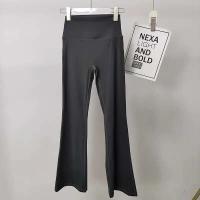 Leggings de yoga para acampar de cintura alta para mujer, pantalones deportivos de pierna ancha informales transpirables de alta gama para gimnasio - details 7
