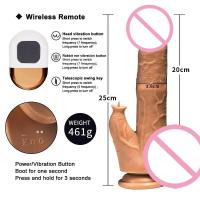 Nuevo juguete sexual con consolador vibrador, lengua oscilante con calefacción retráctil, carga USB remota inalámbrica para mujer - details 4