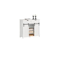 Mueble de Almacenamiento de Cocina Aparador de Comedor con 3 Puertas y 1 Compartimento Abierto - details 18
