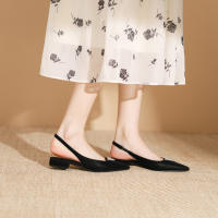 Zapatos planos con punta en punta y tira trasera poco profunda de nuevo estilo - details 11