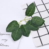 Coronas de seda para decoración del hogar, plantas falsas, hojas verdes, hojas de rosas artificiales, accesorios nupciales - details 1