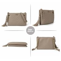 Bolso de hombro clásico vintage Diseño de flecos - Bolso bandolera casual para mujer CT29919 Mochila de lujo de alta gama - details 4