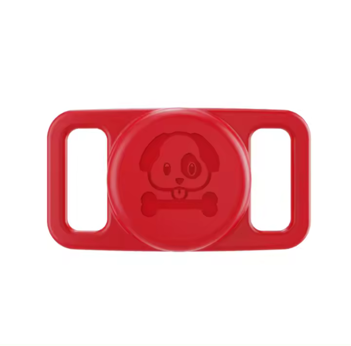 Funda protectora de silicona Compatible con AirTag para Collar de perro y gato, soporte para localizador GPS - 1