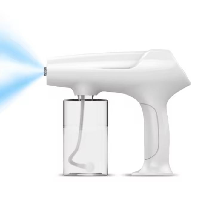 Salón de belleza, rociador de barba, atomización manual, la carga se puede utilizar para desinfectar la pistola rociadora nano, instrumento de reposición de luz azul - 1