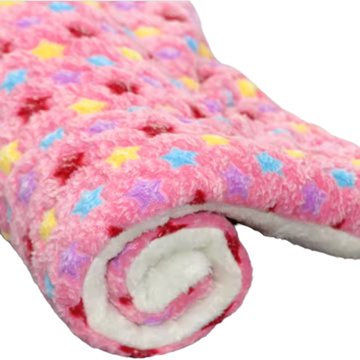 Soft Warm Pet Sleep Mat Double-sided Thickened Cozy Dog Bed Mat for Newborn Small Puppies - 1