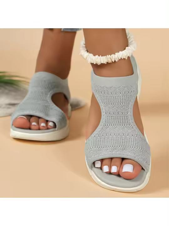 2025 Sandalias Zapatos de mujer de tacón bajo Zapatos deportivos de talla grande - 1