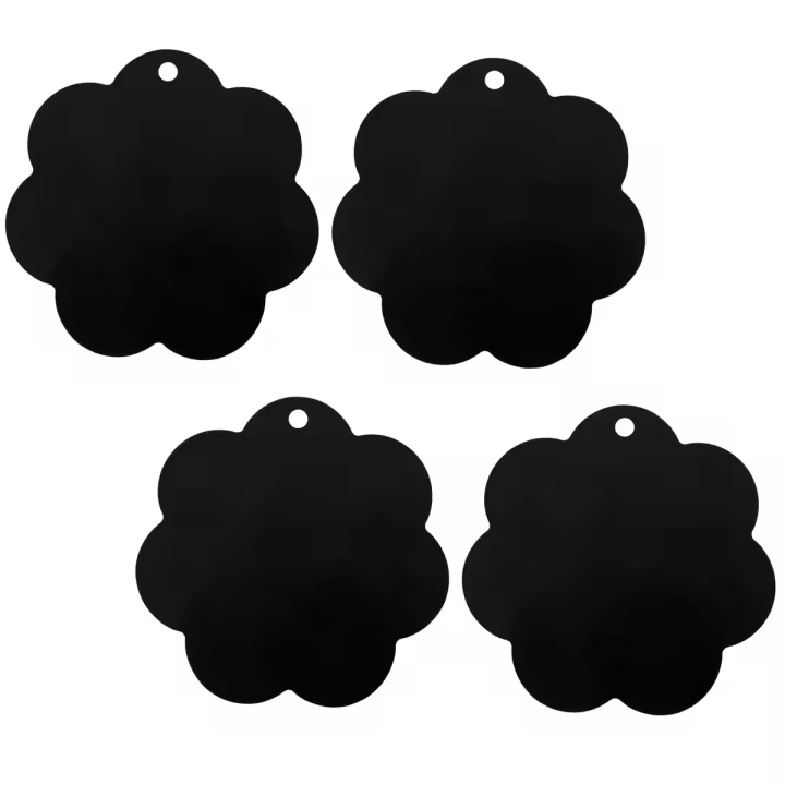 Alfombrilla protectora para placa de inducción eléctrica, alfombrilla antideslizante de 25cm, cubierta protectora de silicona para cocina, alfombrilla con aislamiento térmico, 4 Uds. - 1