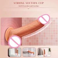 Enorme consolador realista de silicona con Control remoto, Juguetes sexuales femeninos vibratorios de empuje, masajeador de orgasmo vaginal para clítoris y punto G - details 2
