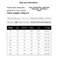 Pantalones cortos de verano para hombre, pantalones de cinco puntos, pantalones sueltos de talla grande de punto de algodón puro, pantalones medios finos transpirables, pantalones grandes para hombre - details 4