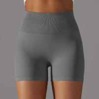 Pantalones cortos de yoga para mujer, pantalones cortos Fiess para correr, ciclismo, transpirables, cintura alta, entrenamiento, gimnasio, verano - details 55