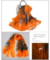 BYSIFA Pañuelo de Seda Emeralda Largo de Moda para Mujer Primavera/Verano - details 2