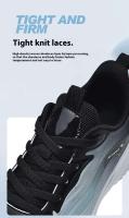 Deportes informales de alta calidad para hombre con parte superior de malla transpirable, suela elástica antideslizante con placa de carbono de palomitas de maíz, zapatos para caminar - details 4