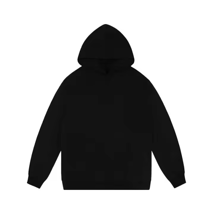 Sudadera con capucha estampada con logotipo de diseñador liso en blanco con sublimación 100% algodón - 1