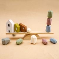 Juguetes de enhebrado de animales para bebé, balancín de madera, juegos de mesa, Montessori, habilidad práctica, bloques - details 14
