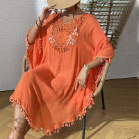 Vestido playero de talla grande para mujer, suave, de ganchillo, falda envolvente para bikini, para trajes de baño, tallas extendidas, elementos esenciales para vacaciones - details 15