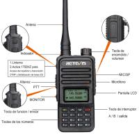 Retevis-walkie-talkie RT85, Estaciones de radio bidireccionales, 5W, VHF, UHF, Banda dual - details 1