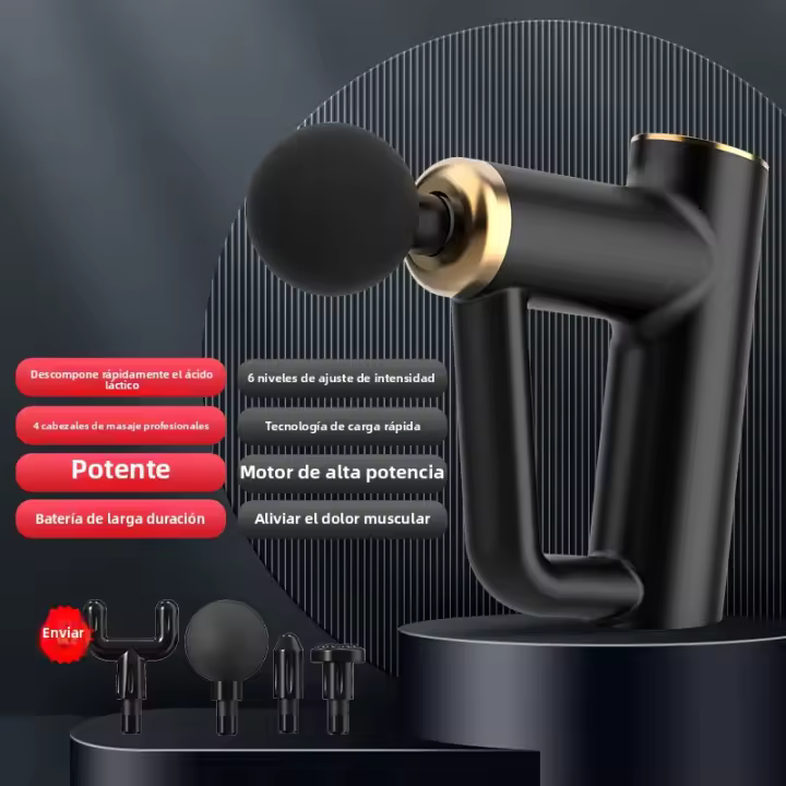 Nuevo Mini Membrana de Cuello + Masajeador Profesional Muscular Masaje de Vibración Relajante Pulsera de Agarre Pistola de Fascia - 1