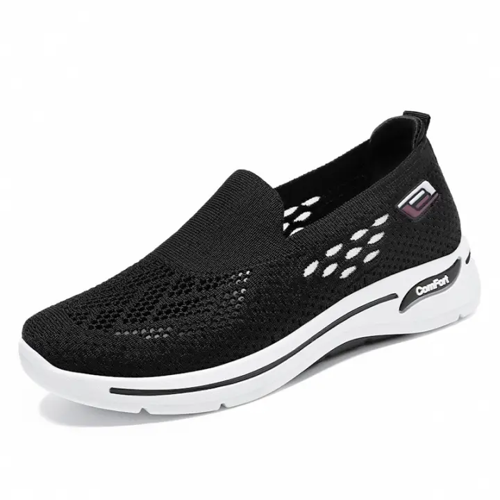 Zapatos transpirables de verano para mujer, zapatillas informales sin cordones - 1