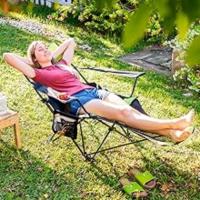 silla, reclinable, plegable, camping