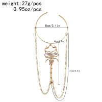 Brazalete de Hojas Doradas Encanto de Torsión para Mujeres Brazalete de Diosa Grieca - details 21