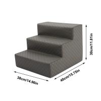 Escalera de esponja lavable portátil para mascotas, sofá cama para perros y gatos, antideslizante, suministros para mascotas, 3 capas - details 0