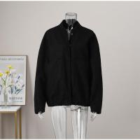 TRAFZA-abrigo liso elegante para mujer, chaqueta Bomber de manga larga con bolsillos y botones, ropa de calle informal holgada, 2023 - details 22