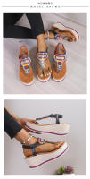 Tamaño grande para mujer, novedad de verano, sandalias coloridas con suela gruesa y tacón con diamantes de imitación - details 5