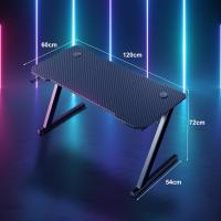 Mesa Gaming 120 x 60 cm, Escritorio Gaming en Forma de Z Ergonómica - details 2