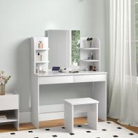 Luz Regulable, Mesa de Maquillaje con Taburete de Altura Ajustable, 108x40 cm, Mesa Tocador con - details 4