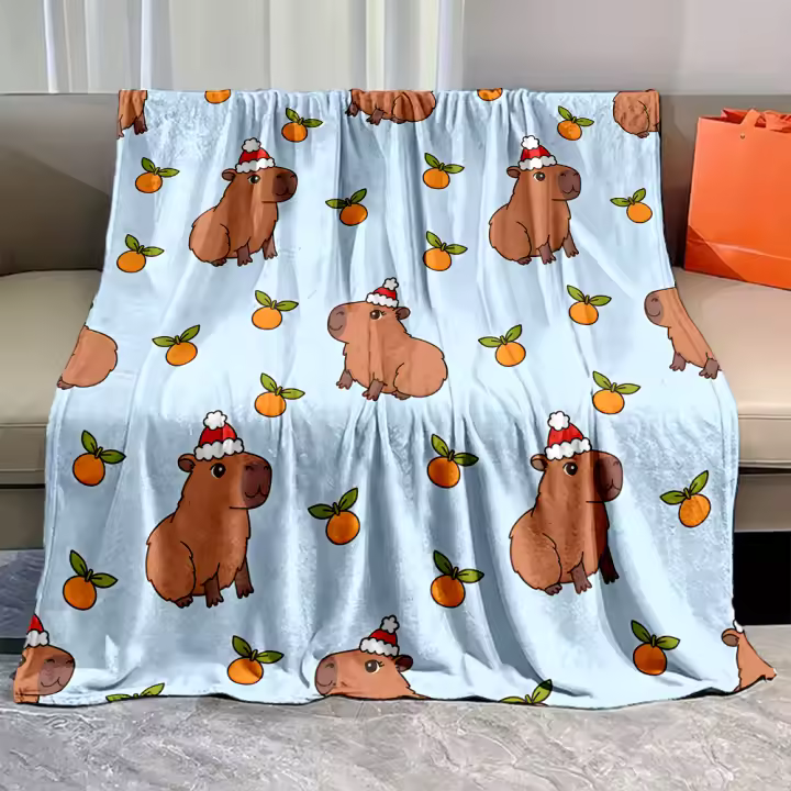 Manta Suave y Cálida con Dibujo de Cabypara Ideal para Hogar, Viajes, Acampar en Coche - 1