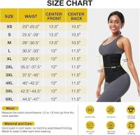 Entrenador de Faja para Mujer, Grasa del Beltre, torso Largo, sauna, entrenamiento,cinturones con Cremallera - details 4