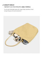 Bolso de mano de gran capacidad para mujer, nuevo bolso de hombro casual versátil, bolso tejido de alta gama para madre e hijo - details 3
