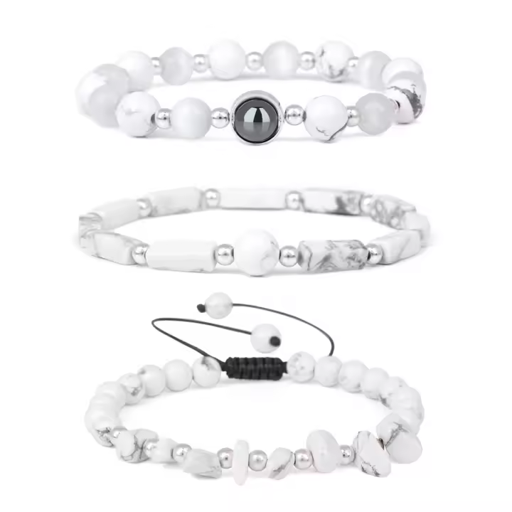 Kit x3 Pulseras Sanadoras de Amatista |   Para Relajación Profunda, Armonía Interior y Protección Energética |   Regalo unisex para practicantes de yoga |   Piedra Natural con Poder Curativo |   Joyería Terapéutica Mujeres/Hombres - 1