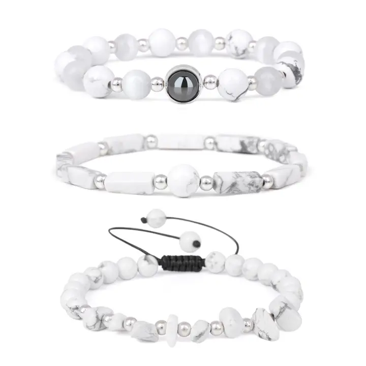 Kit x3 Pulseras Sanadoras de Amatista |   Para Relajación Profunda, Armonía Interior y Protección Energética |   Regalo unisex para practicantes de yoga |   Piedra Natural con Poder Curativo |   Joyería Terapéutica Mujeres/Hombres - 1