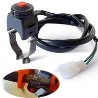 Interruptor de parada de motocicleta, botón de arranque rojo para motocicletas, - details 3