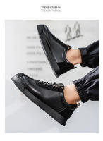 Nuevos Zapatos Versátiles Para Deportes Y Ocio, Zapatos Casuales Negros Con Plataforma Para Hombre - details 15