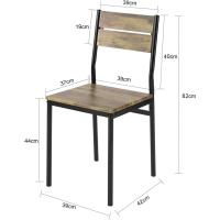 Juego de 4 de 1 Mesa y 4 Sillas de Restaurante Sala Cocina Comedor - details 3