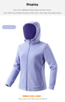 LNGXO Chaqueta de Vellón para Invierno Abrigo Deportivo Cálido con Cierre de Cremallera - details 6