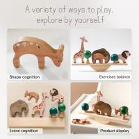 Juguete Montessori, juguete bloques apilables animales dibujos animados para niños pequeños, divertido - details 3