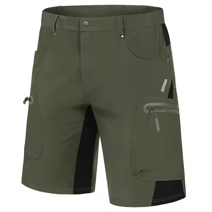 Pantalones cortos deportivos para hombre, de secado rápido, transpirables, para correr, caminar y trabajar, informales, verano - 1