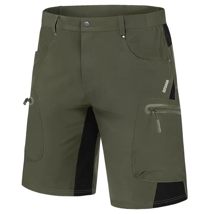 Pantalones cortos deportivos para hombre, de secado rápido, transpirables, para correr, caminar y trabajar, informales, verano - 1